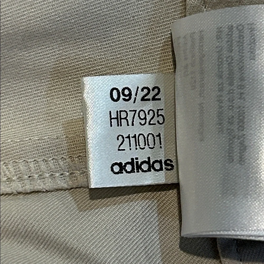 Adidas Men's Go-To- Five-Pocket Tapered Fit Golf Pants size 38 W/ 32 L Cream
